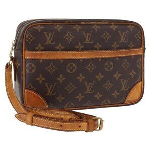 Authentic LOUIS VUITTON Monogram Trocadero 27 Shoulder Bag M51274 LV